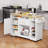 Nixon 53" Rolling Kitchen Cart Island with Solid Wood Tabletop & Power Outlets-1867721755