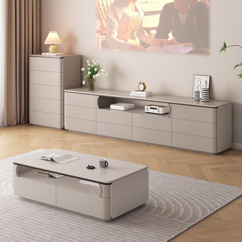 Ensemble de tables basses 2 pièces Mccormick, Gris, Gris