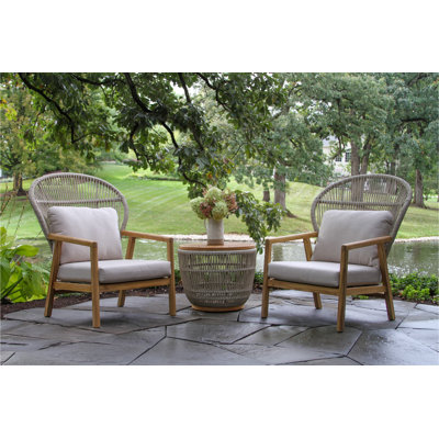 Florentia 2 - Person Patio Conversation Set with Sunbrella® Cushions