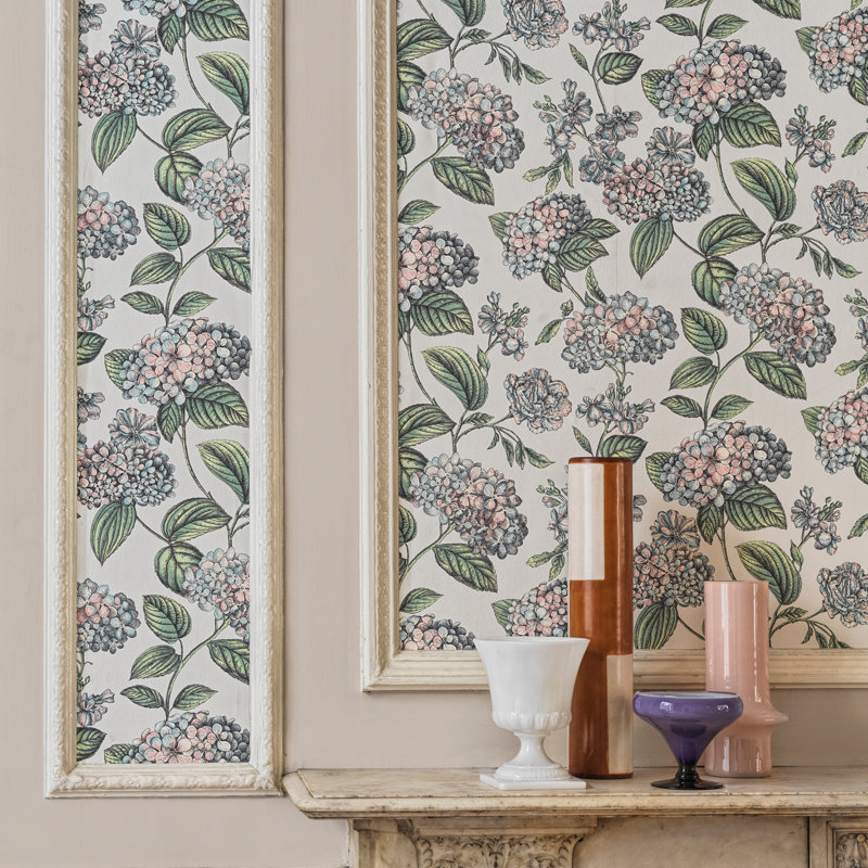 Fornasetti Senza Tempo II Floral Wallpaper Roll, Stone