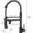Contemporary Led Kitchen Sink Faucet - Pull Down , Black, Single Handle, Easy Maintenance With Pull-Down Spray Lever, Materials-860033309