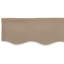 Tissu de remplacement pour auvent beige vidaXL 129,92 x 96,46 po en polyester-114017546-114017550