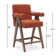 Tabouret de comptoir avec accoudoirs Occeus