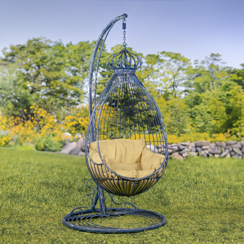Fauteuil à œufs Almita, Bleu
