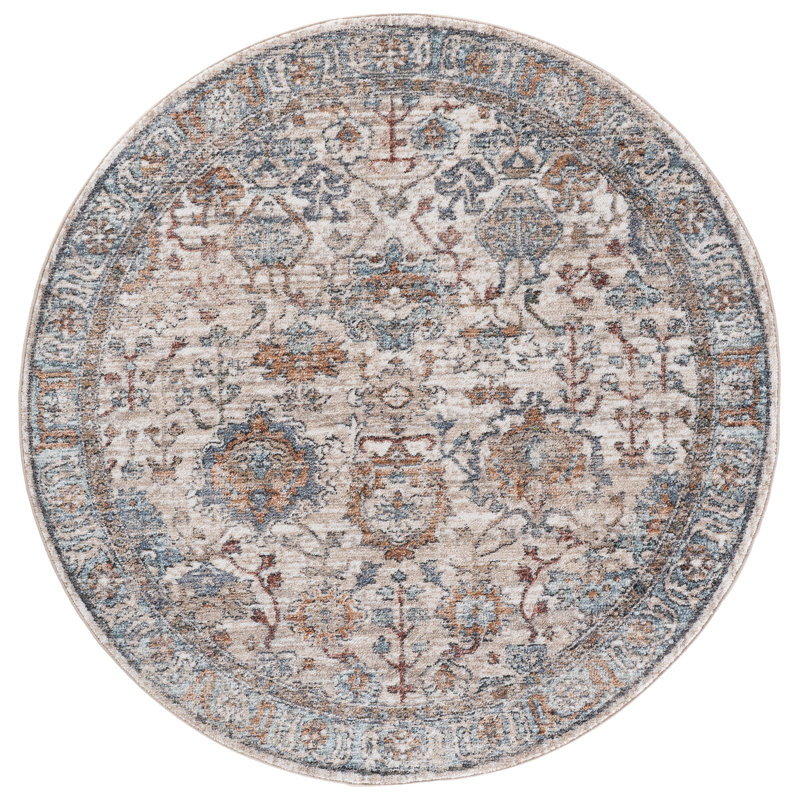 Jacomine Performance Oriental Rug, Round 5'3"