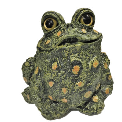 Statue de jardin fantaisiste crapaud «Stretch»