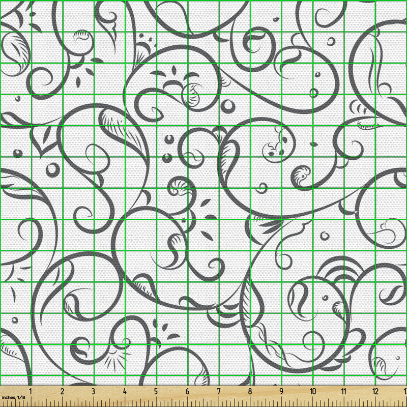 Chelsea-Mai Swirling Leaf Branches Forest Multi-Purpose Fabric