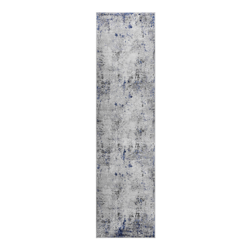 Area Rug, Collection Silver / Abstract Rug, Runner 2'2" x 8'