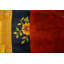 Fabuleux tapis art déco en bronze rouge antique