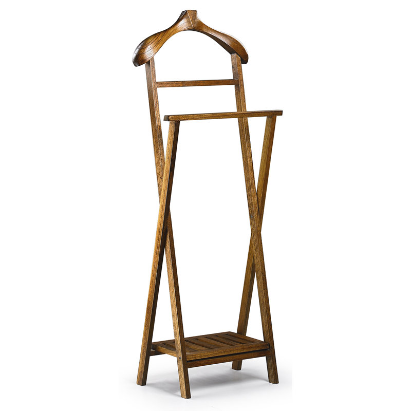 Guildhall Solid Wood Freestanding Valet Stand