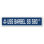 Plaque de rue en plastique robuste Barbel SS 580 4 po x 18 po