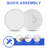 Deontee Acrylic LED Flush Mount-1425651945-1422299395