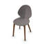 Basil Upholstered Chair with Wooden Base-1680306051-1680306050