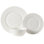 Service de table léger en porcelaine os 12 pièces Patterson, service pour 4 Patterson