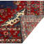 Tapis fin bleu marine Evania