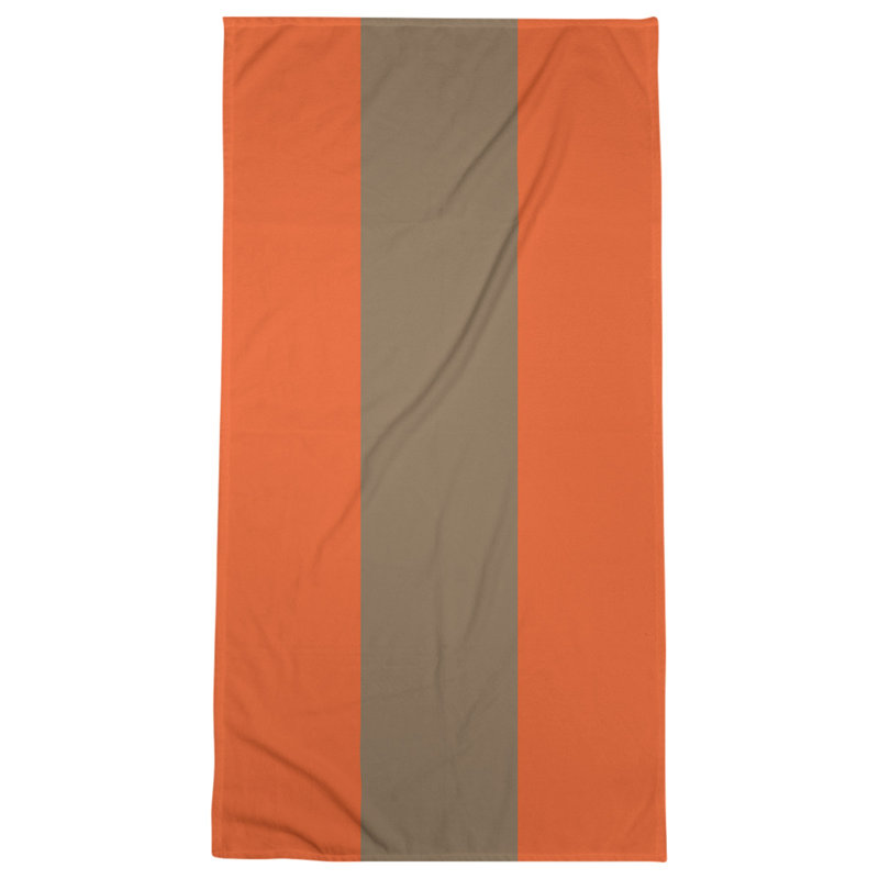 Vancouver Lightweight Beach Towel, Polyester/Cotton, Orange/Gold/Orange