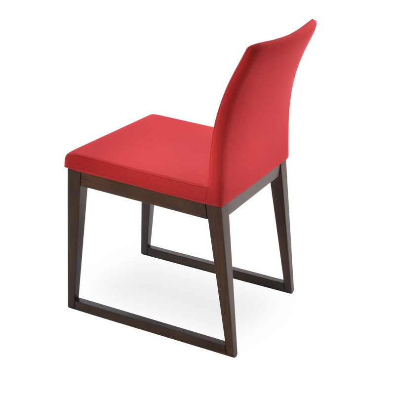 Chaise de salle à manger Zeyno, Rouge