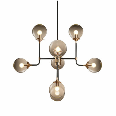 Lustre linéaire 8 lumières spoutnik modern Richfield