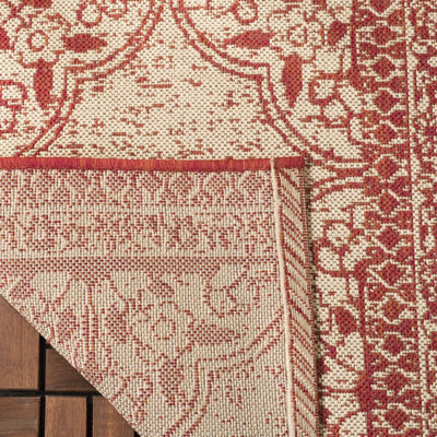 Goodrich Red/Cream Indoor/Outdoor Rug