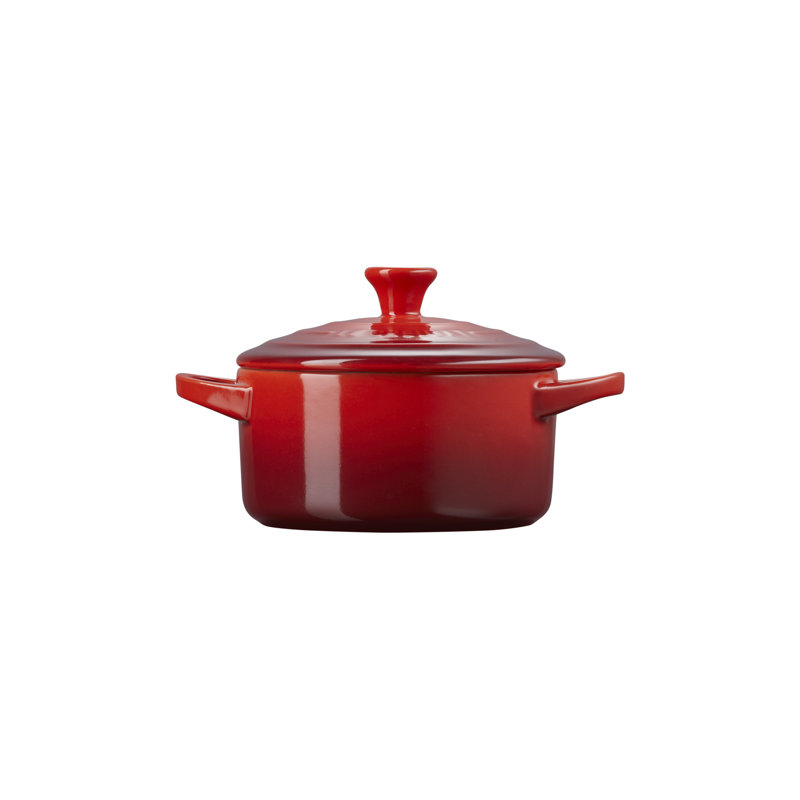 Le Creuset Stoneware Mini Round Cocotte, 14oz., Cerise