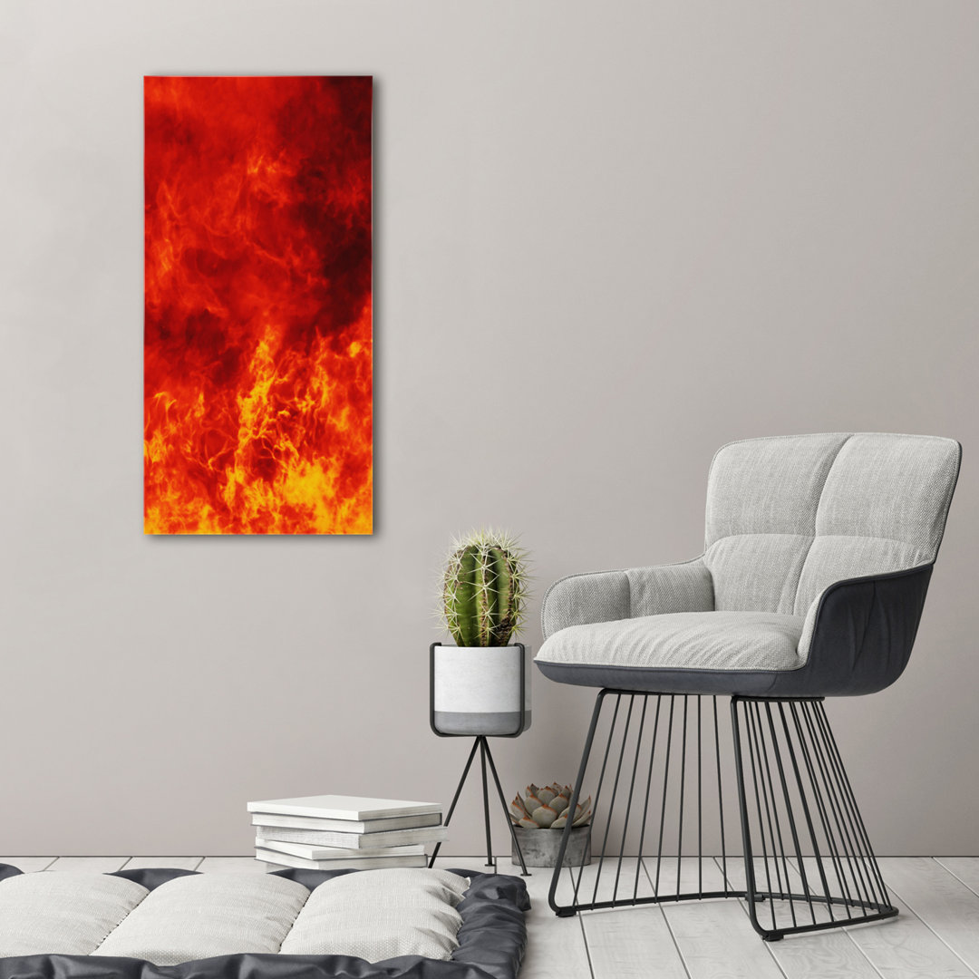 Flammen - Kunstdrucke auf Leinwand - Wrapped Canvas