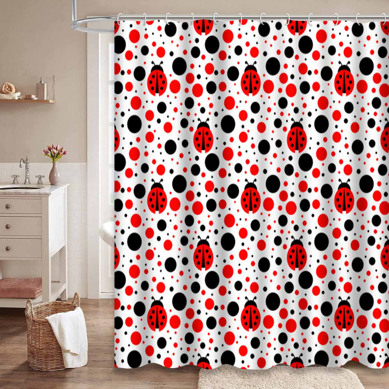 Rideau de douche Ladybug, L 72 po x l 72 po