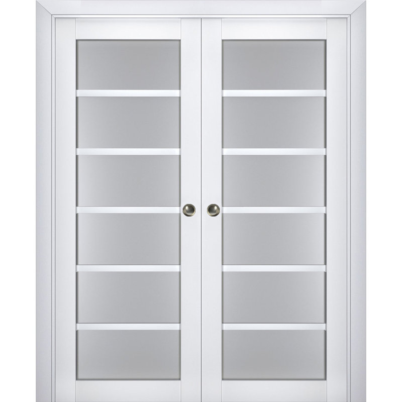 Portes de placard Veregio, 84 po x 80 po, Blanc