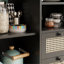 Buffet en rotin avec tablette réglable, buffet avec tiroirs pour le salon, la cuisine, le vestibule-737122114