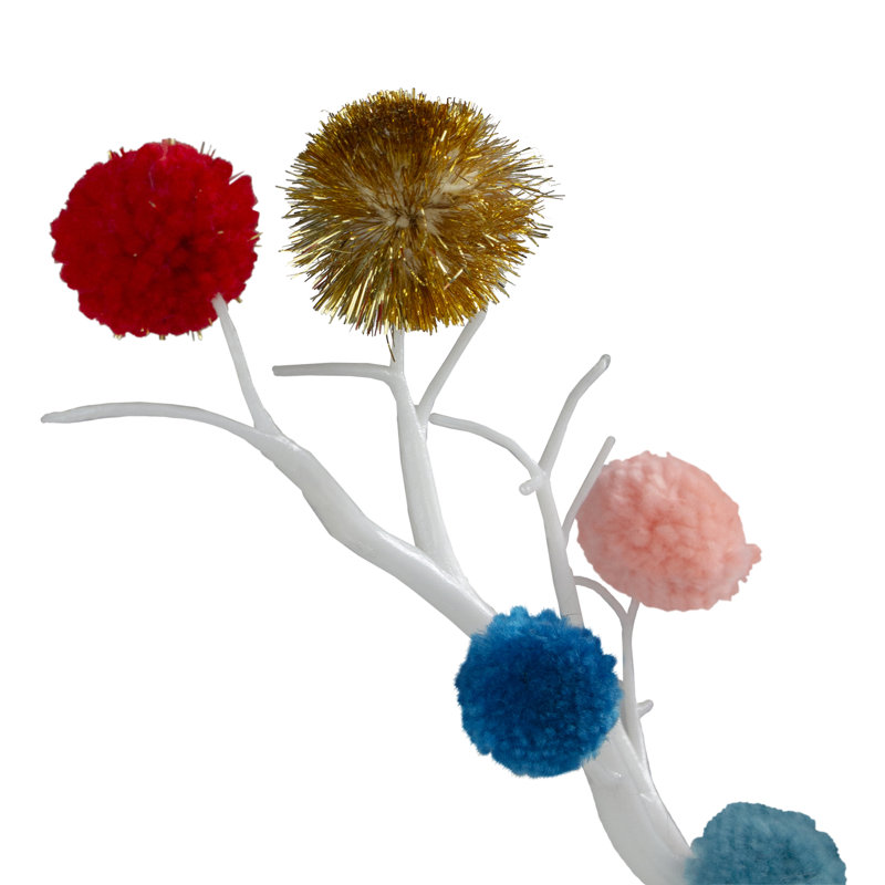 Arbre de Noël 15 po multicolore Cheer Pom Pom