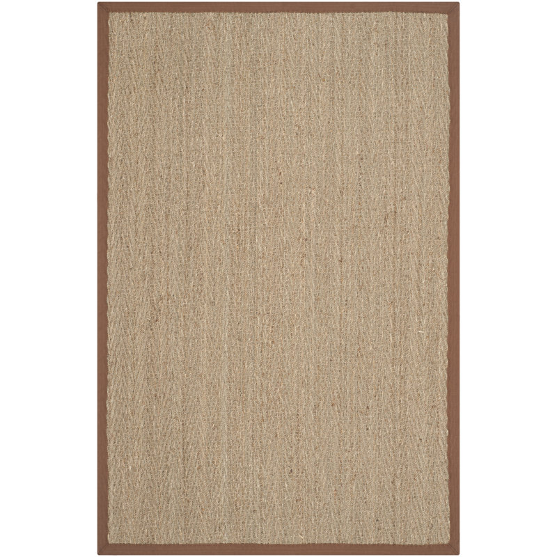 Auckland Brown/Tan Area Rug, Rectangle 5' x 8'