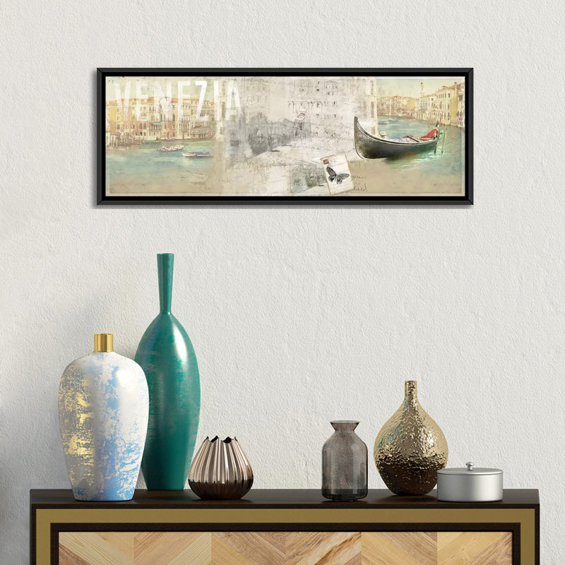 «Ornate» par PI Studio, impression sur toile tendue, H 12 po x l 36 po x P 1,5 po, Cadre noir