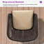 Fauteuil de patio mauve 2 pièces avec cadre et coussin en osier résistant aux intempéries