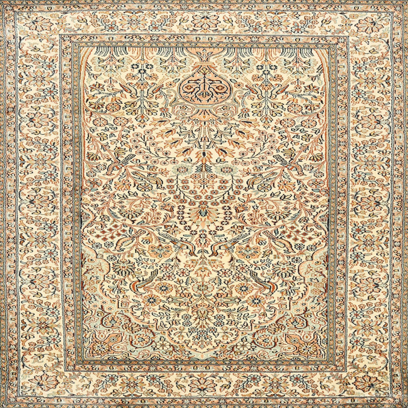 Actin Oriental Indoor Rug, Round 3'