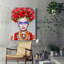 Flowers Woman II - Wrapped Canvas Painting