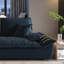Canapé modulaire en chenille noire-384830444