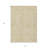 3' X 5' Gold And Beige Abstract Washable Indoor Outdoor Area Rug