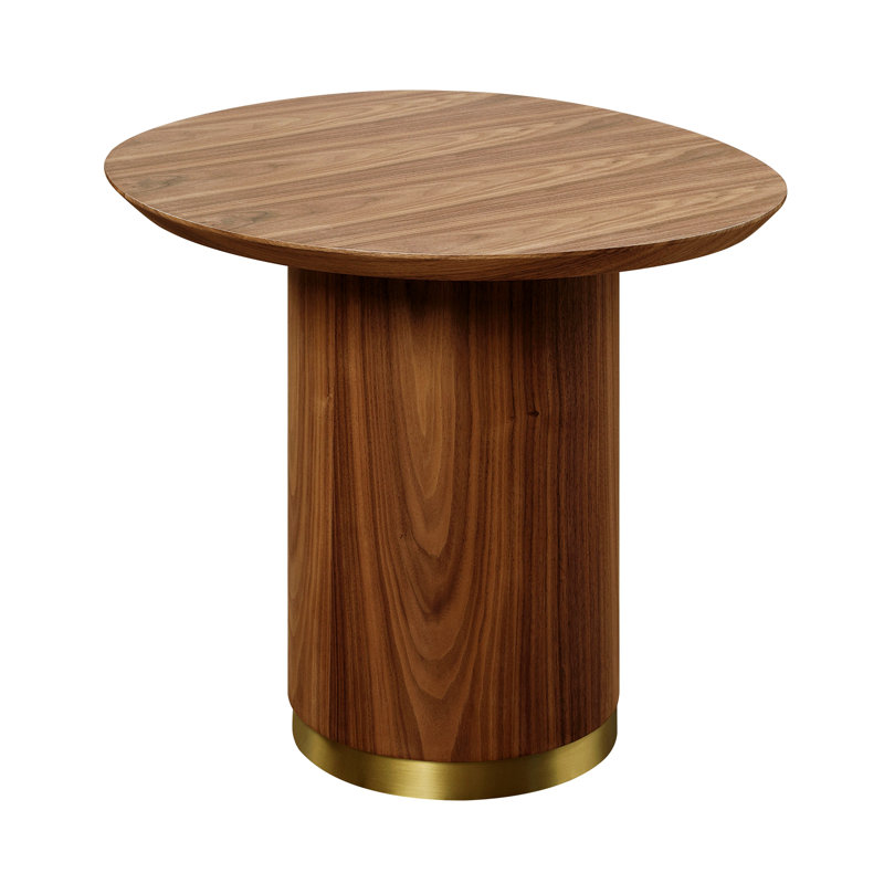 Nightstands, End Table With Round Pedestal Base