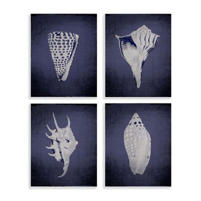  «Shells on Indigo», ensemble de plaques murales dégradées par Graffi *ee Studios