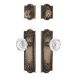 Nostalgic Warehouse Meadows Entry Set with Crystal Meadows Knob