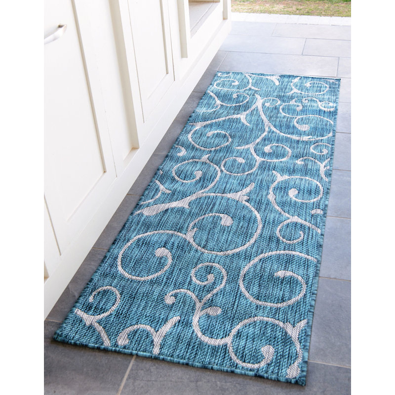 Outdoor Kona Area Rug Fern Color, Runner 2' x 6'