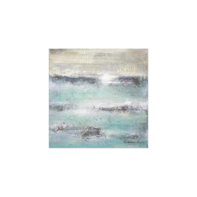 Hand -painted wave noise acrylic painting