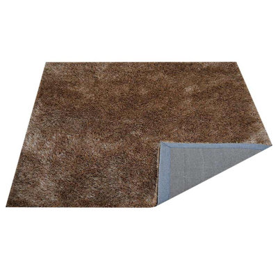 TAPIS EN POLYESTER ÉCOLOGIQUE TUFFÉ À LA MAIN - Couleur beige | Conception solide