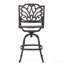 Tabouret de bar pivotant en fonte d'aluminium