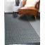 Tapis en coton, chanvre et viscose à motif géométrique contemporain tissé à plat Lila Talia Gold-87377979
