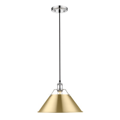 Luminaire suspendu conique à 1 lumière Weatherford