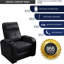 Siège de cinéma inclinable électrique en cuir véritable de 89,5 po Sehin avec porte-gobelet