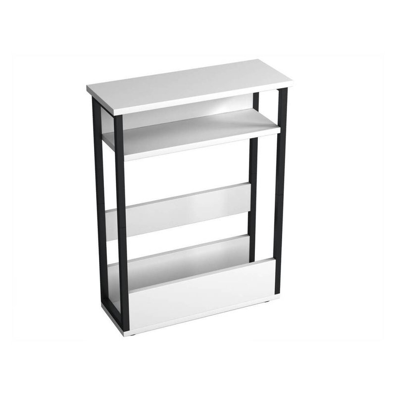 Ancika Solid Wood End Table, White