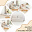Canapé-lit Boneless avec canapé-lit pliable avec matelas et coussin de sol avec dossier pour salon / dortoir / chambre d'amis / bureau à domicile-1455850885