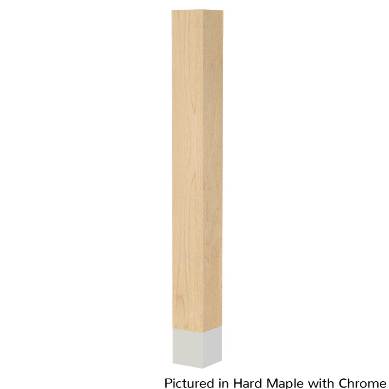 Hakan Table Leg, Chrome, 29" H x 3" W x 3" D