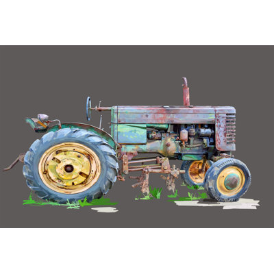 Vintage Tractor VIII 1 Piece Wrapped Canvas Wall Art